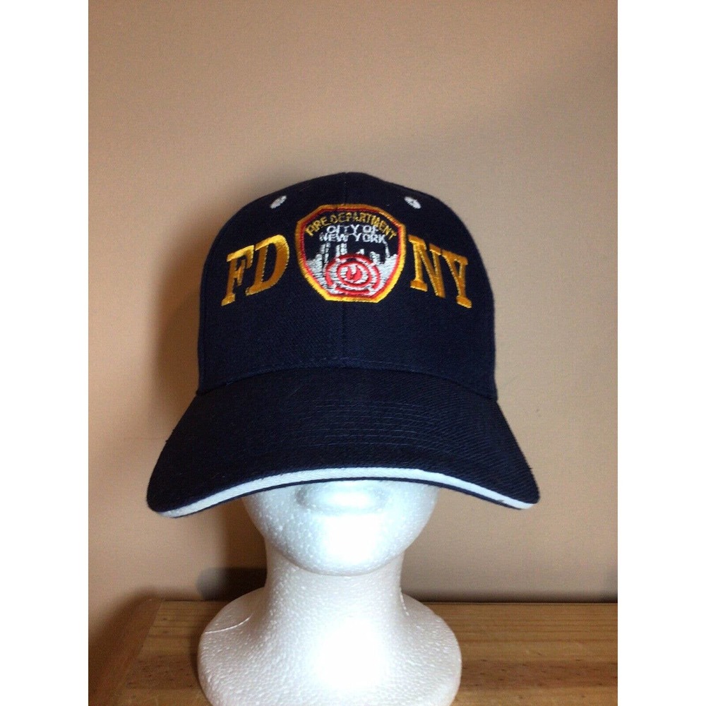 Blue FDNY Baseball Cap Hat Ball Cap Fire Department City of New York Adjustable